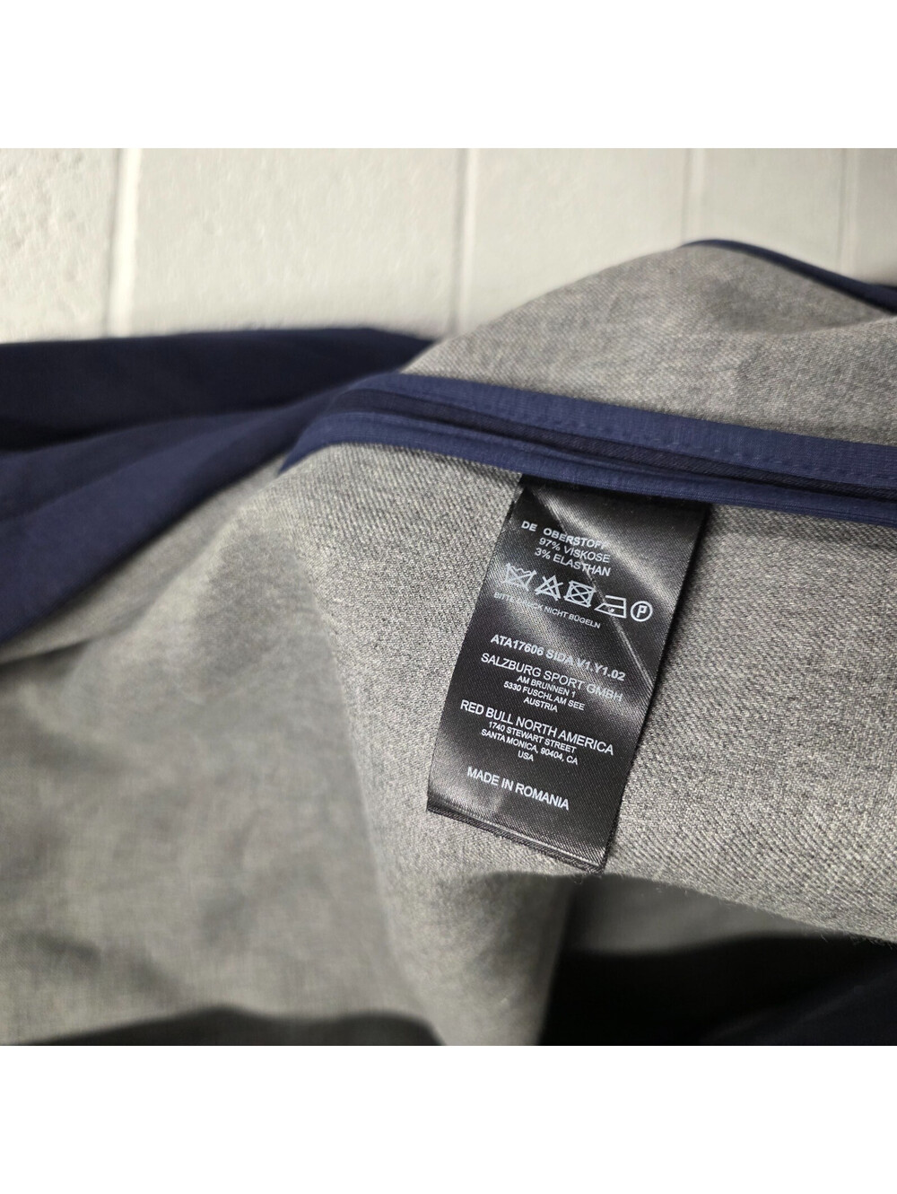 Alphatauri Sida Red Bull Navy Blue Open Cardigan Unisex Liner Coat Xs 19x29 View 2